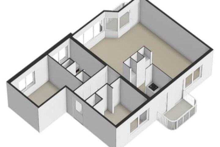 Plattegrond – Kuipersstraat 87 B, Amsterdam