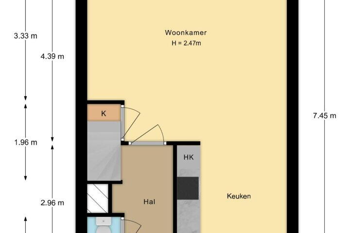 Plattegrond – Kunstenaarshoeve 118, Apeldoorn