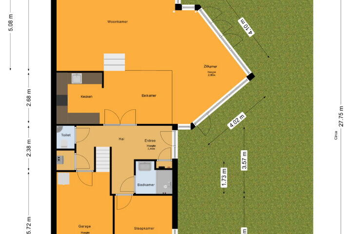 Plattegrond – Kwartaalstraat 23, Almere