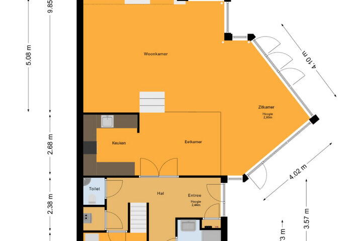 Plattegrond – Kwartaalstraat 23, Almere