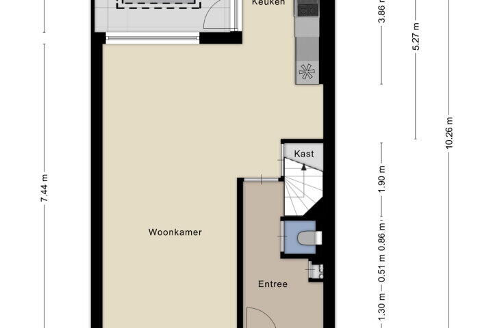 Plattegrond – Kwartelstraat 38, Wijchen
