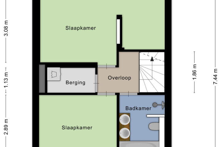 Plattegrond – Kwartelstraat 38, Wijchen