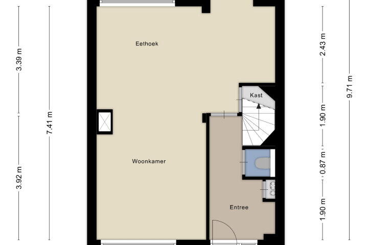 Plattegrond – Kwartelstraat 53, Wijchen