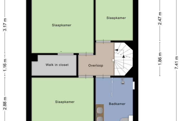 Plattegrond – Kwartelstraat 53, Wijchen