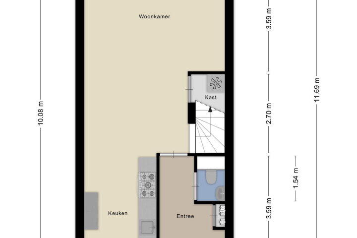 Plattegrond – Kweepeer 17, Boskoop