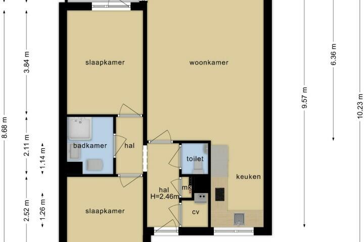 Plattegrond – Kwekerijweg 95, Nijmegen