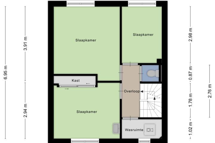 Plattegrond – Laan der Nederlanden 76, Beverwijk