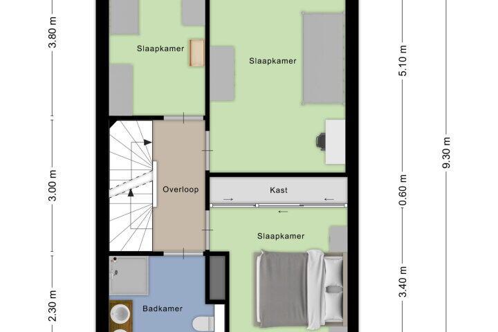 Plattegrond – Laan van België 102, Roosendaal