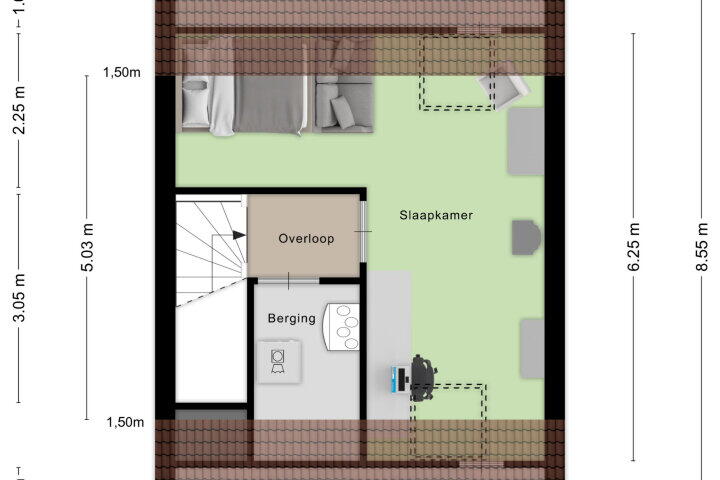 Plattegrond – Laan van België 102, Roosendaal