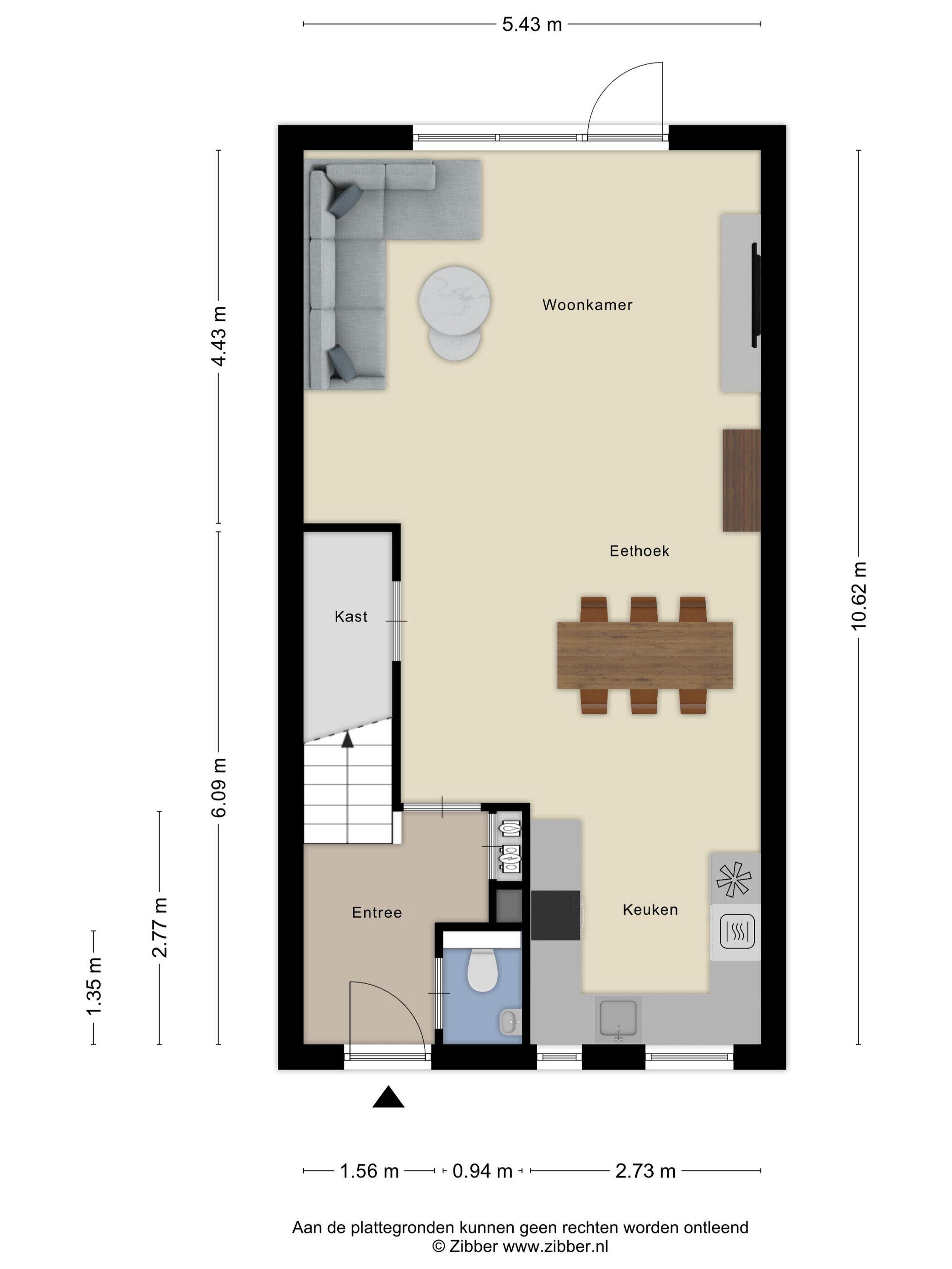 Plattegrond 2 - Laan van België 98, Roosendaal