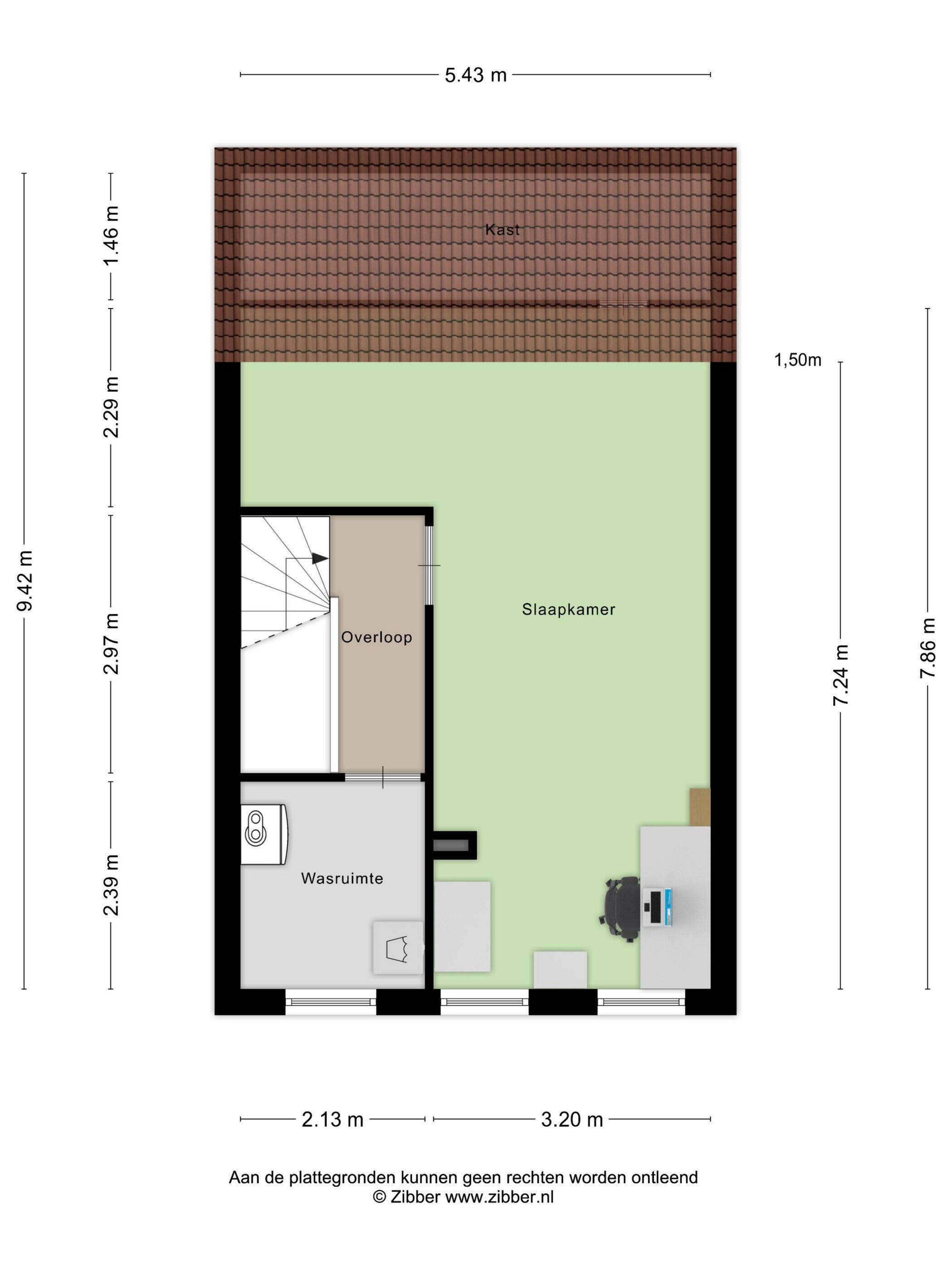 Plattegrond 4 - Laan van België 98, Roosendaal