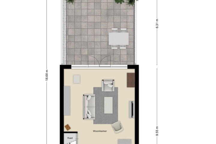 Plattegrond – Laan van Europa 19, Roosendaal