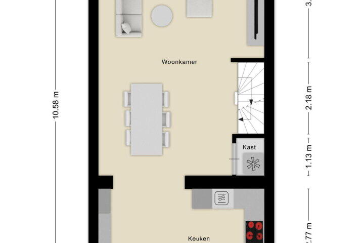 Plattegrond – Laan van Europa 291, Roosendaal