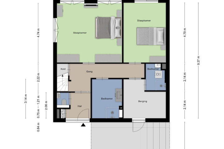 Plattegrond – Laan van Floris de Vijfde 145, Nootdorp