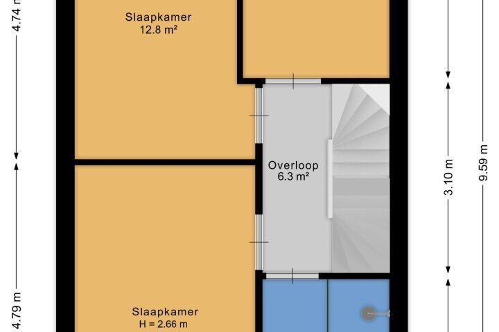 Plattegrond – Laan van Hout 27, Waddinxveen