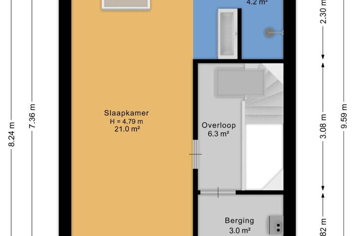 Plattegrond – Laan van Hout 27, Waddinxveen