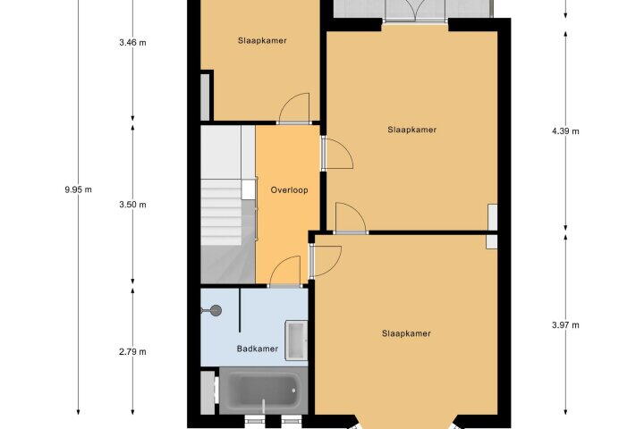 Plattegrond – Laan van Hövell tot Westerflier 48, Heerlen