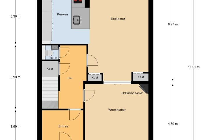 Plattegrond – Laan van Hövell tot Westerflier 48, Heerlen