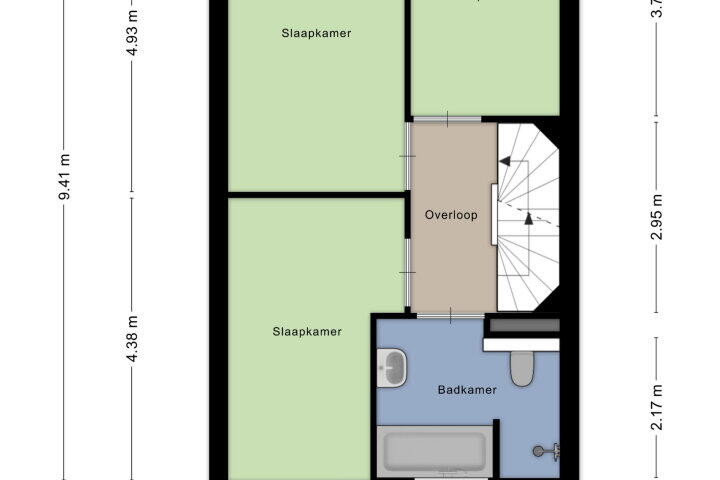 Plattegrond – Laan van Tudor 279, Hoofddorp