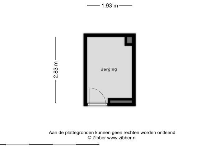 Plattegrond – Lachappellestraat 59 A, Breda