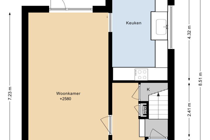 Plattegrond – Lambermonstraat 24, Landgraaf