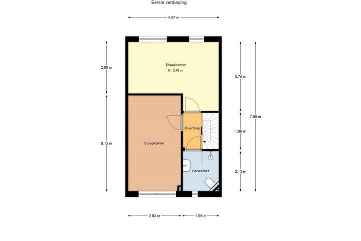Plattegrond – Lambert Rimastraat 58, Amsterdam