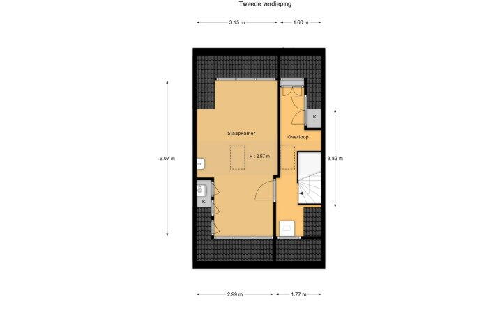 Plattegrond – Lambert Rimastraat 58, Amsterdam