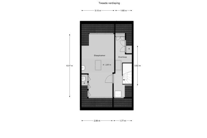 Plattegrond – Lambert Rimastraat 58, Amsterdam