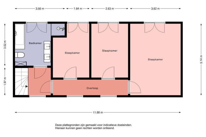 Plattegrond – Landgraaf 23, Heerenveen