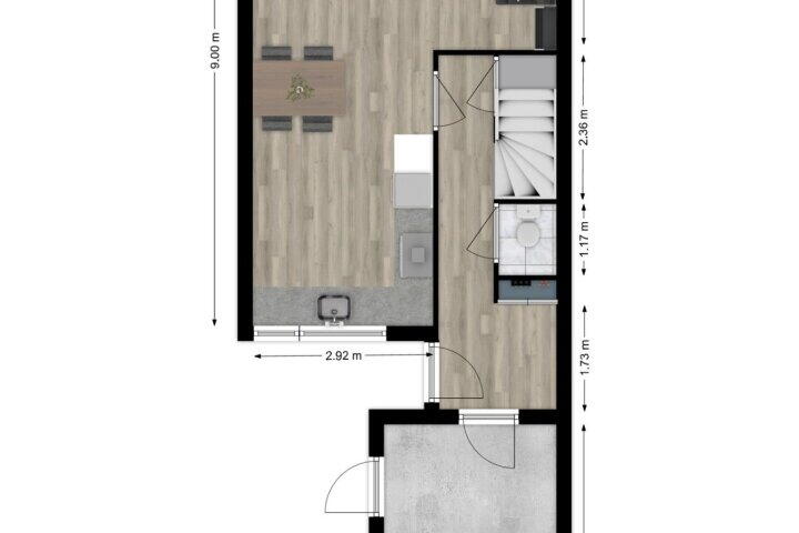Plattegrond – Lange Griendsweer 91, Hardinxveld-Giessendam
