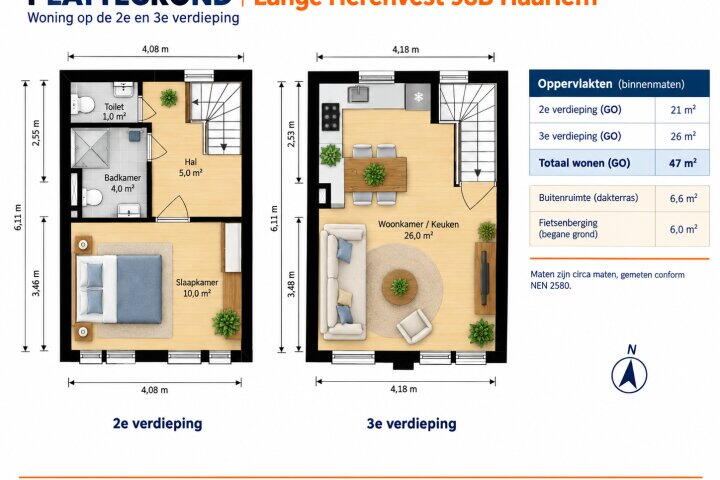 Plan – Lange herenvest 98, Haarlem