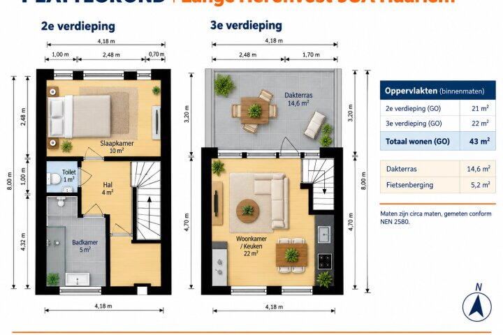 Plan – Lange herenvest 98, Haarlem