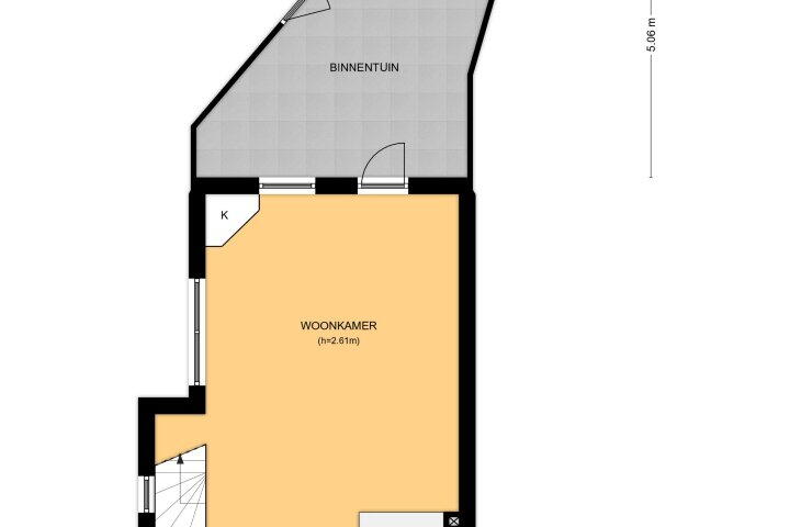 Plattegrond – Langs de Wal 13, Wijk bij Duurstede