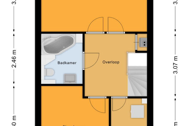 Plattegrond – Langshof 130, Almere