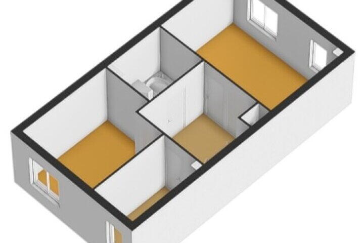 Plattegrond – Langshof 130, Almere