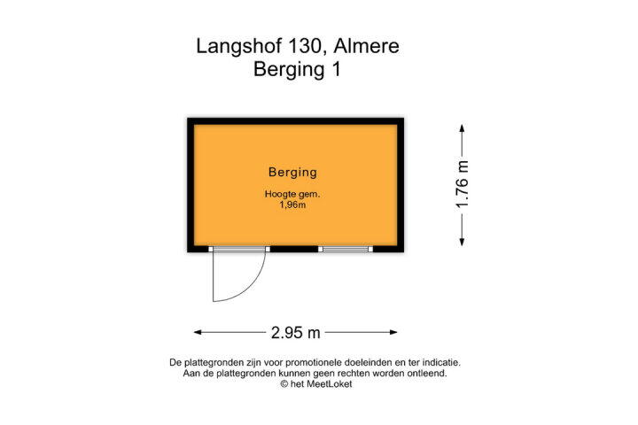 Plattegrond – Langshof 130, Almere