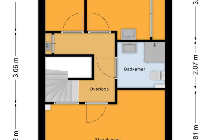 Plattegrond – Langshof 140, Almere
