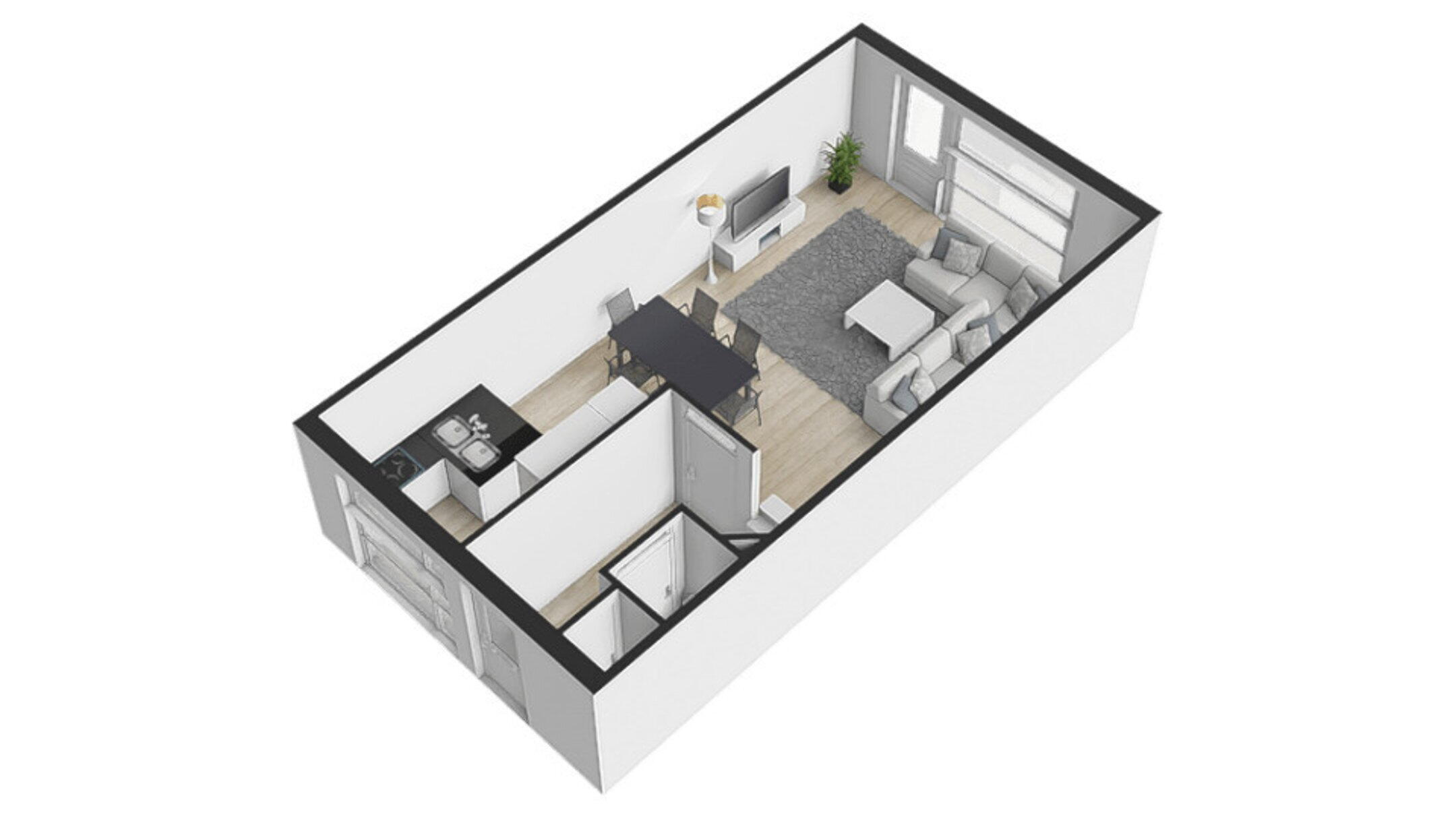 Plattegrond 2 - Langshout 71, Houten