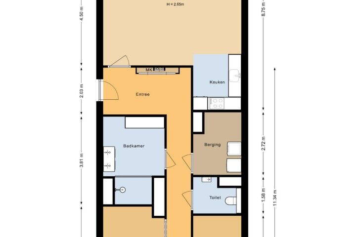 Plattegrond – Lapis Lazuli 123, Heerhugowaard