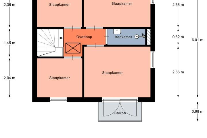 Plan – Larixlaan 16, Roden