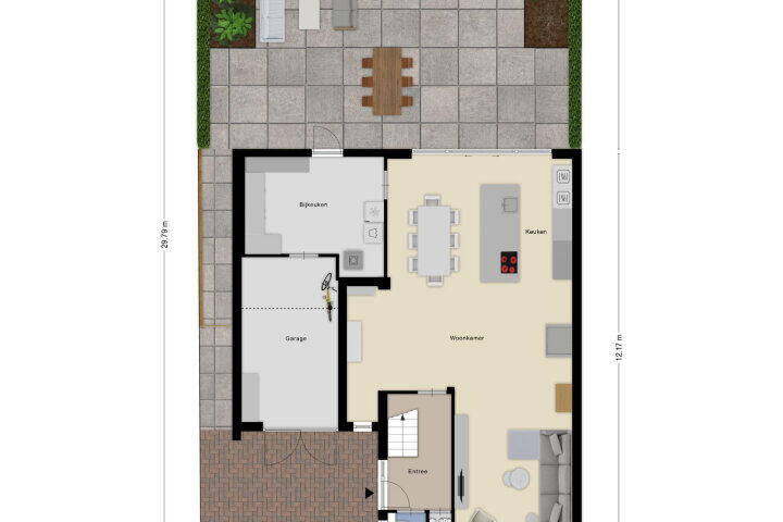 Plattegrond – Lavadijk 153, Roosendaal