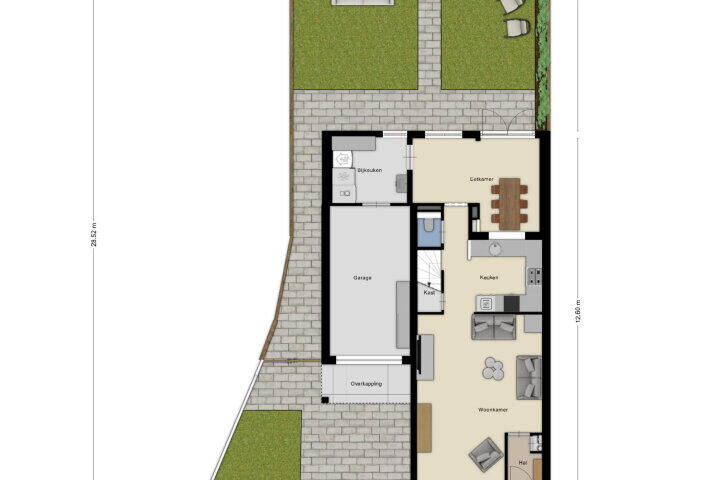 Plattegrond – Lavadijk 53, Roosendaal