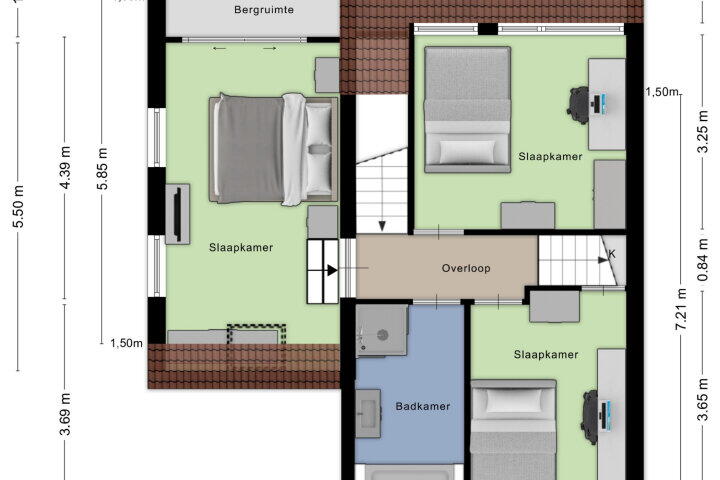 Plattegrond – Lavadijk 53, Roosendaal