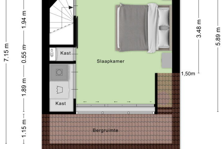 Plattegrond – Lavendelberg 11, Roosendaal