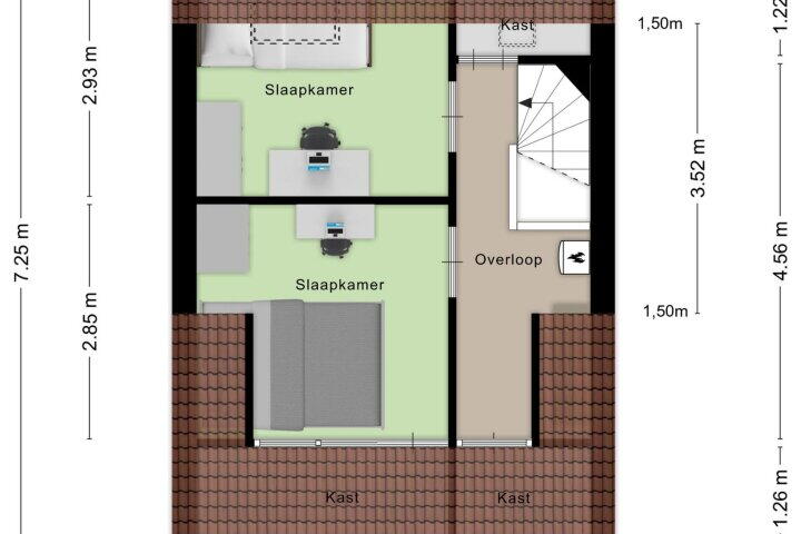 Plattegrond – Lavendelberg 15, Roosendaal