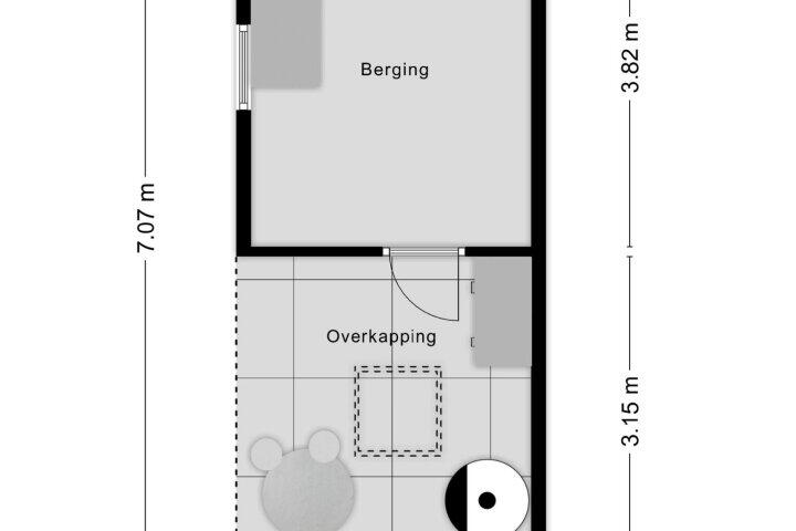 Plattegrond – Lavendelberg 15, Roosendaal