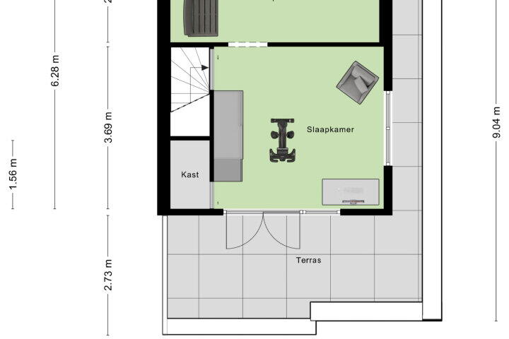 Plattegrond – Lavendelberg 22, Roosendaal
