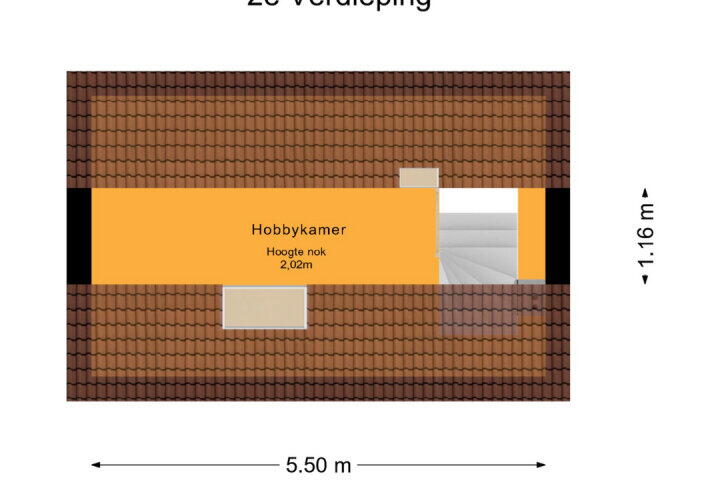 Plattegrond – L.C. van der Vlugtstraat 116, Almere