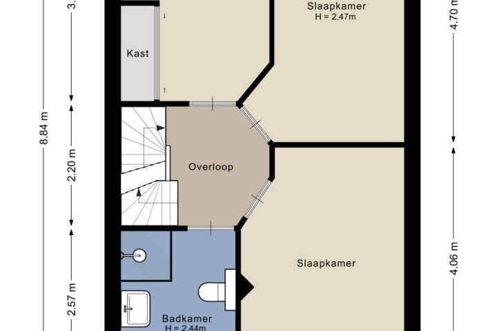 Plattegrond – Le Corbusierstraat 9, Amersfoort