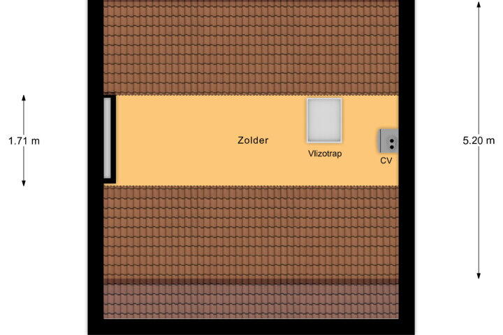 Plattegrond – Leeghwaterstraat 111, Vlissingen